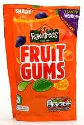 Zeige Details für Rowntrees Fruit Gums Bag 120g Bild von Rowntrees Fruit Gums Bag 120g