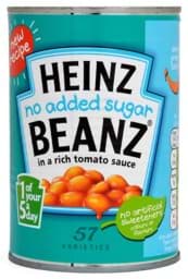 Zeige Details für Heinz No Added Sugar Beanz 415g Bild von Heinz No Added Sugar Beanz 415g