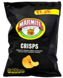 Zeige Details für Marmite Crisps 65g Kartoffelchips Bild von Marmite Crisps 65g Kartoffelchips