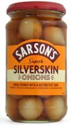 Zeige Details für Sarsons Pickled Silverskin Onions 460g Bild von Sarsons Pickled Silverskin Onions 460g