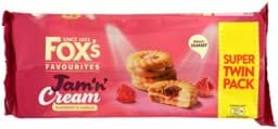 Zeige Details für Foxs Jam'n'Cream Raspberry & Vanilla 2 x 150g Bild von Foxs Jam'n'Cream Raspberry & Vanilla 2 x 150g