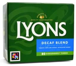 Zeige Details für Lyons Decaf Blend 80 Teabags 232g Bild von Lyons Decaf Blend 80 Teabags 232g