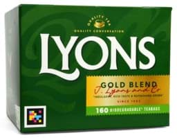 Zeige Details für Lyons Gold Blend 160 Tea Bags 464g Bild von Lyons Gold Blend 160 Tea Bags 464g