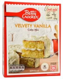 Zeige Details für Betty Crocker Velvety Vanilla Cake Mix 425g Bild von Betty Crocker Velvety Vanilla Cake Mix 425g