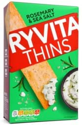 Zeige Details für Ryvita Thins Rosemary & Sea Salt 125g Bild von Ryvita Thins Rosemary & Sea Salt 125g