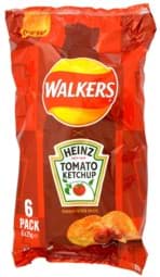Zeige Details für Walkers Heinz Tomato Ketchup, 6 x 25g Pack Bild von Walkers Heinz Tomato Ketchup, 6 x 25g Pack