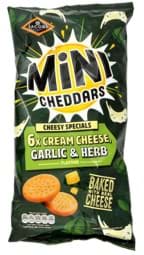 Zeige Details für Jacobs Mini Cheddars Cream Cheese, Garlic & Herb Flavour 6 x 23g Bild von Jacobs Mini Cheddars Cream Cheese, Garlic & Herb Flavour 6 x 23g