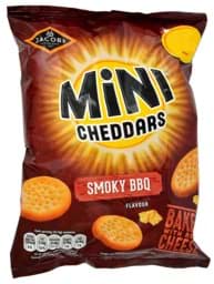 Zeige Details für Jacobs Mini Cheddars Smoky BBQ 90g Bild von Jacobs Mini Cheddars Smoky BBQ 90g