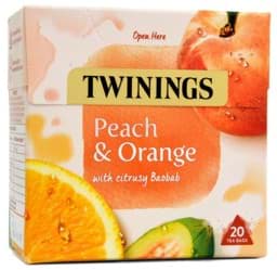 Zeige Details für Twinings Peach & Orange Infusion 20 Tea Bags - 40g Bild von Twinings Peach & Orange Infusion 20 Tea Bags - 40g