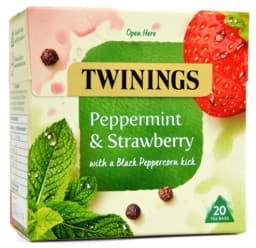 Zeige Details für Twinings Peppermint & Strawberry Infusion 20 Tea Bags - 36g Bild von Twinings Peppermint & Strawberry Infusion 20 Tea Bags - 36g