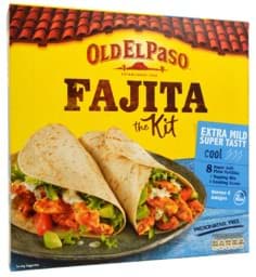 Zeige Details für Old El Paso Fajita Kit Mild Extra Mild Super Tasty 476g Bild von Old El Paso Fajita Kit Mild Extra Mild Super Tasty 476g