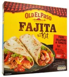 Zeige Details für Old El Paso Fajita Kit Mild Fiery Jalapeno & Tomato 500g Bild von Old El Paso Fajita Kit Mild Fiery Jalapeno & Tomato 500g