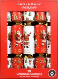 Zeige Details für Harvey & Mason 10 Luxury Crackers Santa Bild von Harvey & Mason 10 Luxury Crackers Santa