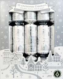 Zeige Details für 10 Family Christmas Crackers Silver Houses Bild von 10 Family Christmas Crackers Silver Houses