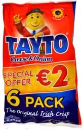 Zeige Details für Tayto Cheese & Onion Crisps 6 x 25g Bild von Tayto Cheese & Onion Crisps 6 x 25g