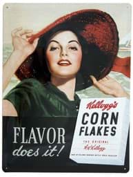 Zeige Details für Metal Sign ´Kellogg´s - Flavor does it!´ Bild von Metal Sign ´Kellogg´s - Flavor does it!´