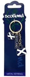 Zeige Details für Scotland Charm Keyring with Heart and Bag Schlüsselanhänger Bild von Scotland Charm Keyring with Heart and Bag Schlüsselanhänger