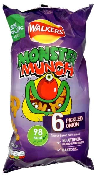 Bild von Walkers Monster Munch Pickled Onion 6 x 20g