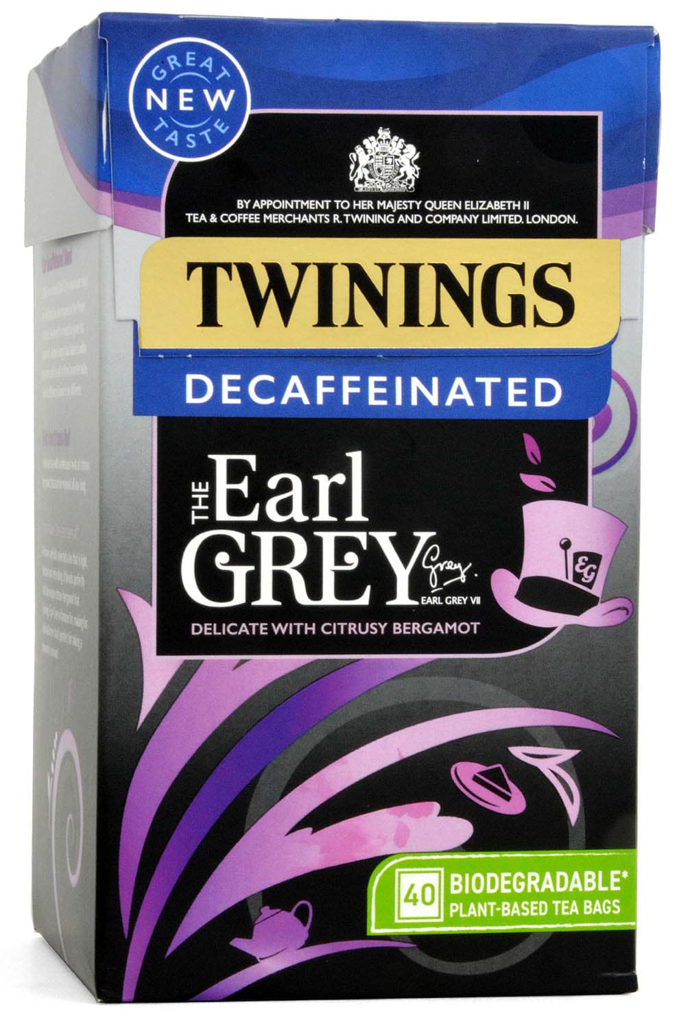 Picture of Twinings Earl Grey Decaffeinated 40 Tea Bags 100g