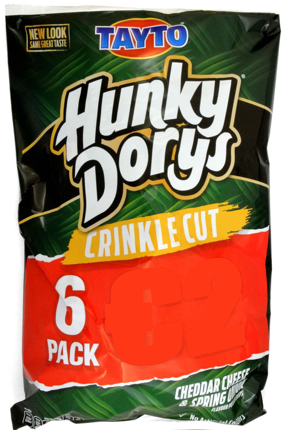 Picture of Tayto Hunky Dorys Cheddar Cheese & Spring Onion Crinkle Cut Crisps 6x25g