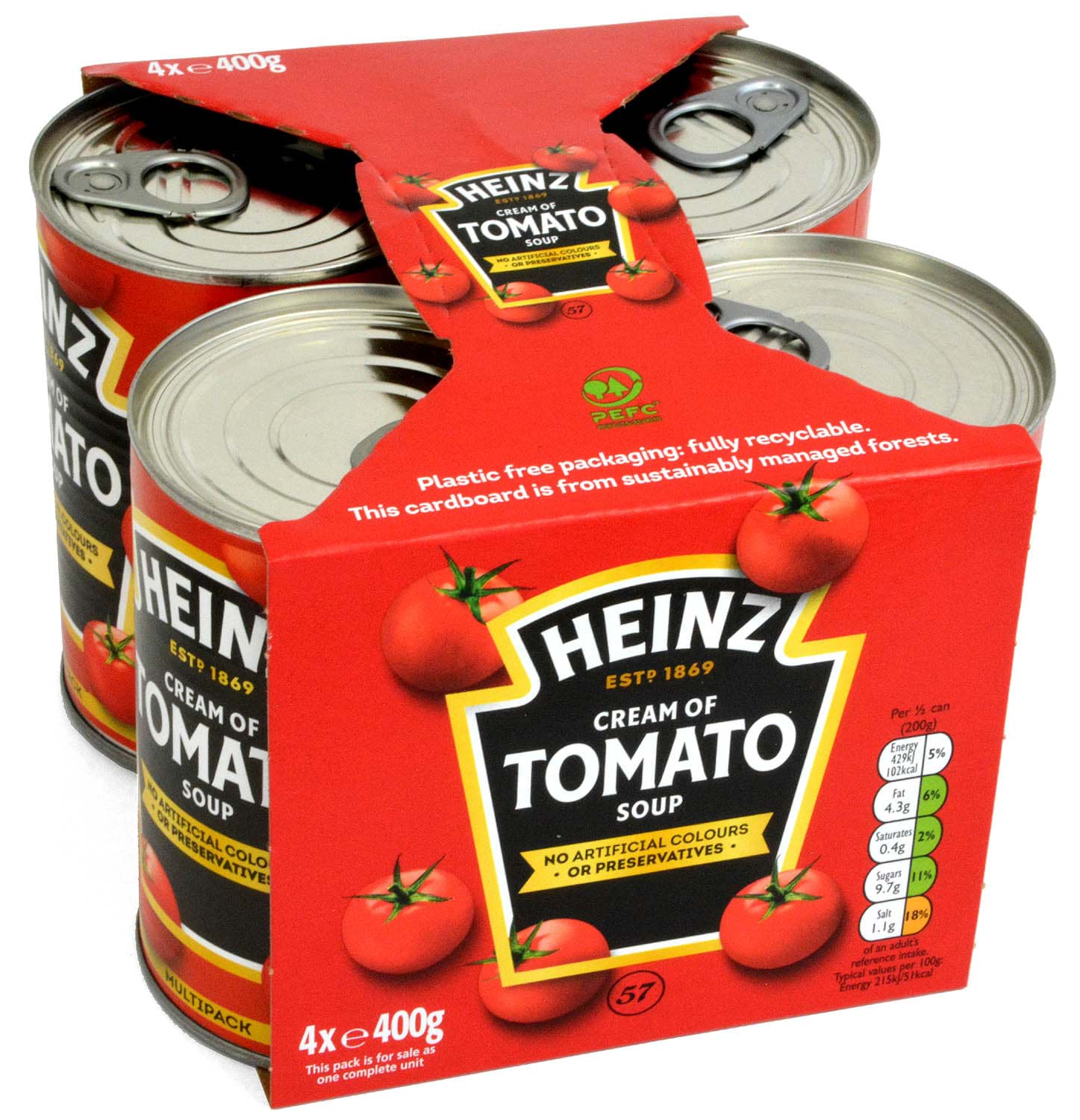 Picture of Heinz Cream of Tomato Soup 4 x 400g
