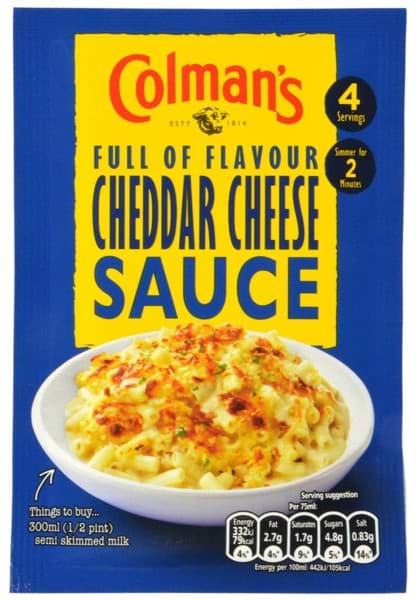 Bild von Colmans Cheddar Cheese Sauce Mix MHD 05/23