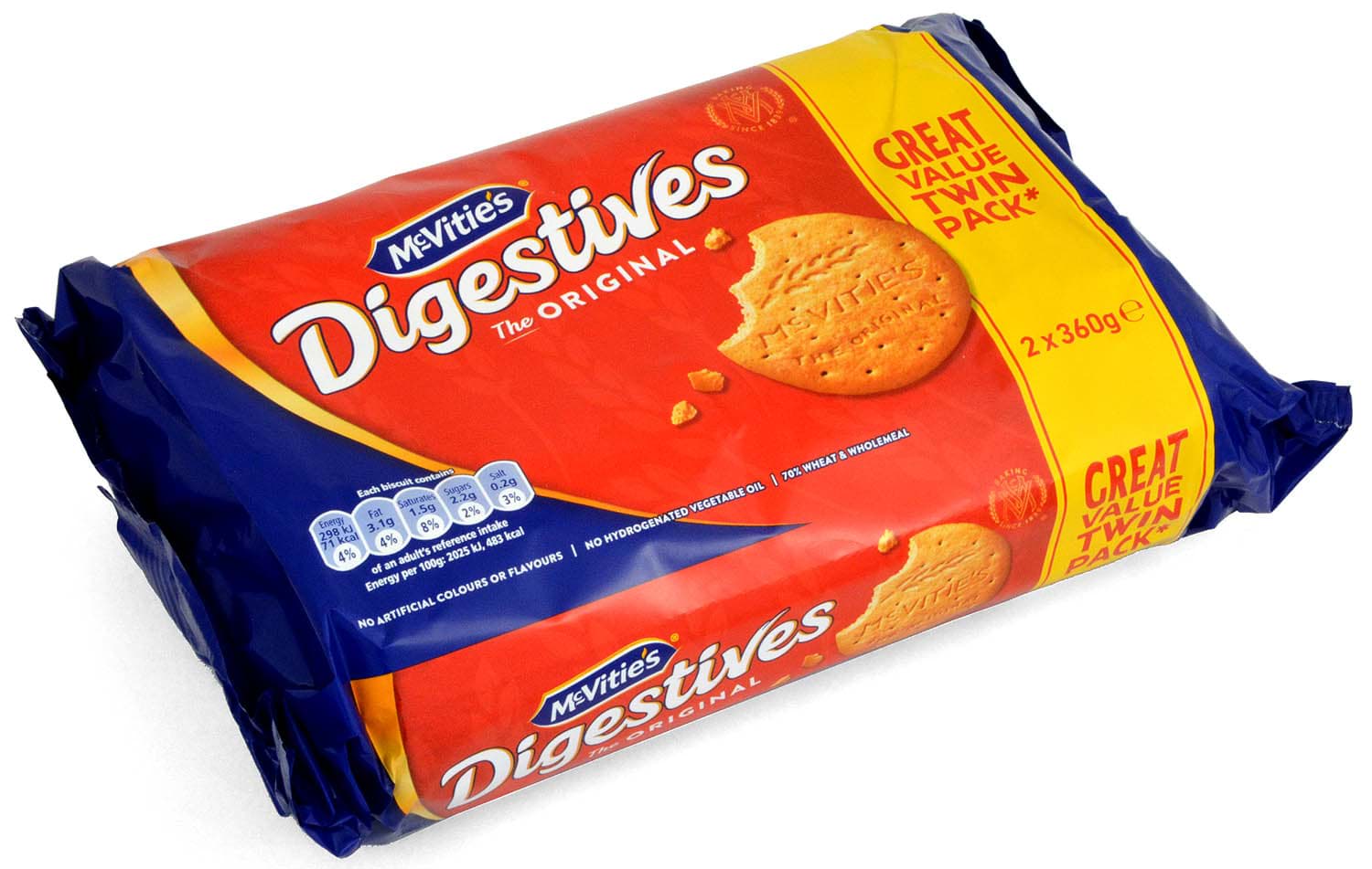 Picture of McVities Digestives Original 2 x 360g Twin Pack