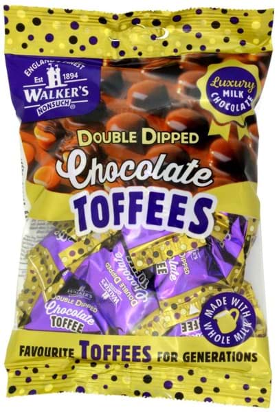 Bild von Walkers Nonsuch Double Dipped Chocolate Toffees 135g