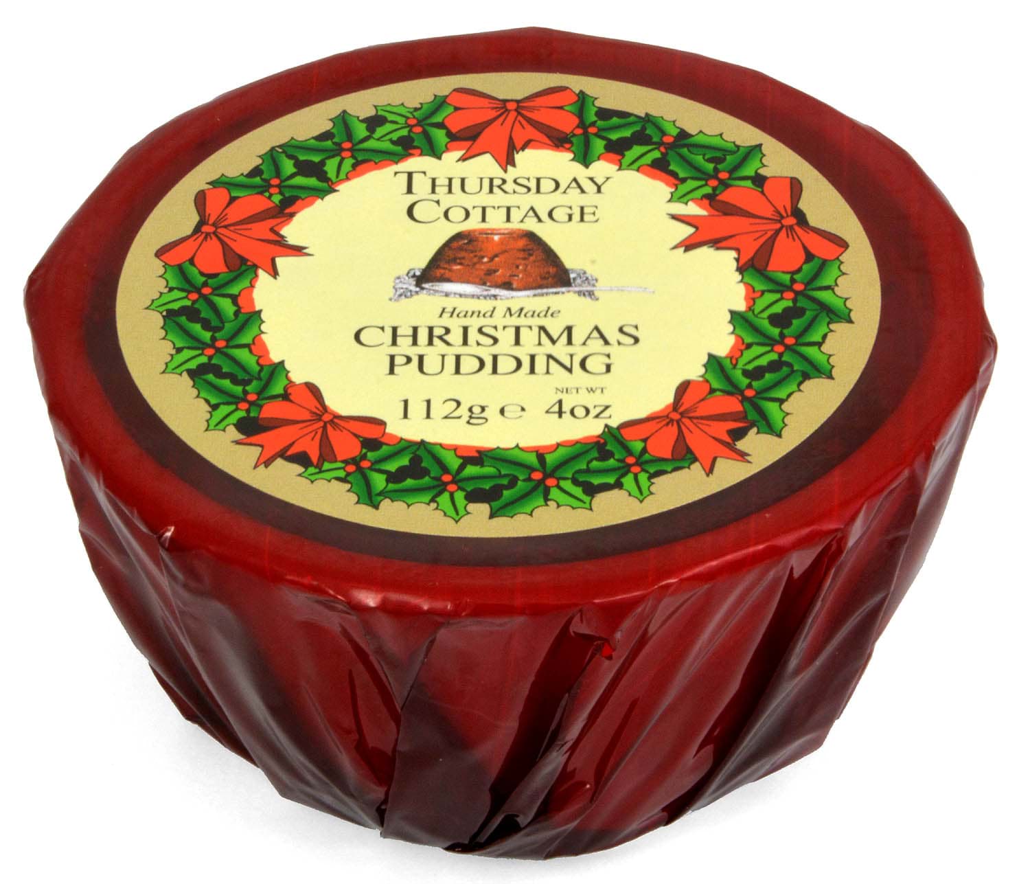 Picture of Thursday Cottage Wrapped Christmas Pudding 112g