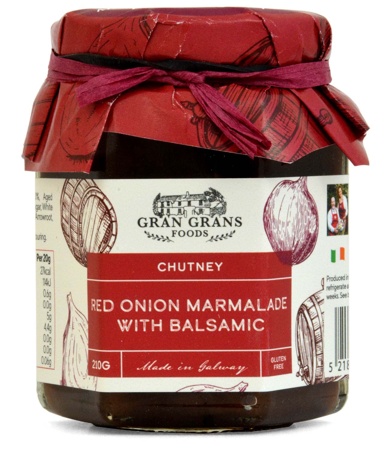 Picture of Gran Grans Foods Red Onion Marmalade with Balsamic 210g