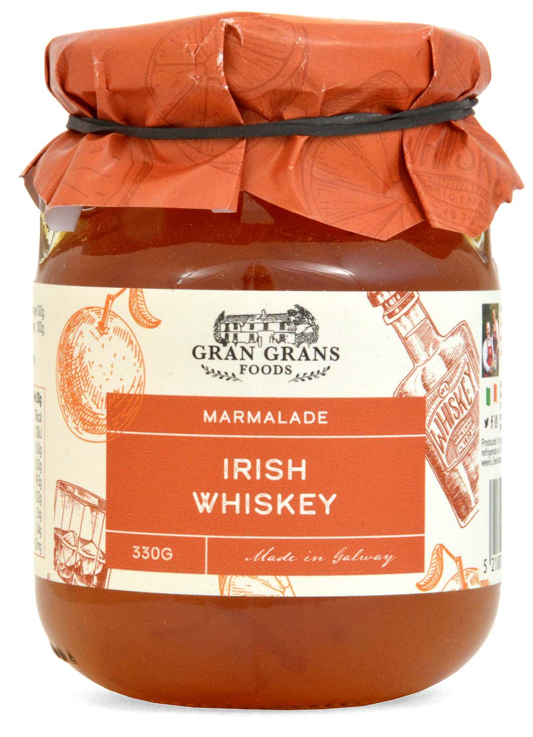 Picture of Gran Grans Foods Irish Whiskey Marmalade 330g