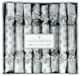 Bild von Harvey & Mason 8 Saucer Crackers Silver