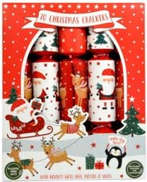 Bild von 10 Family Christmas Crackers Santa