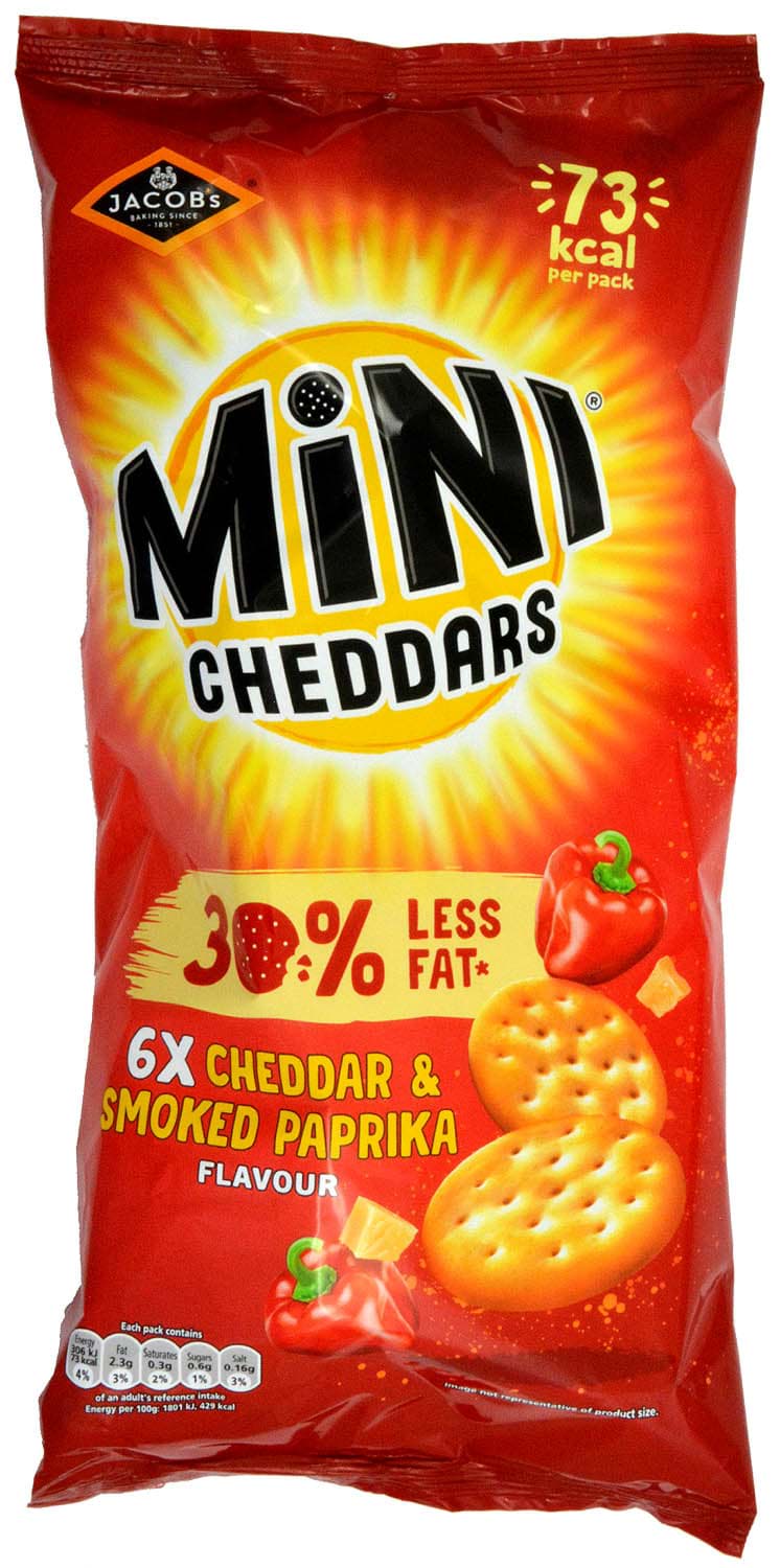 Picture of Jacobs Mini Cheddars Smoked Paprika 6 x 17g
