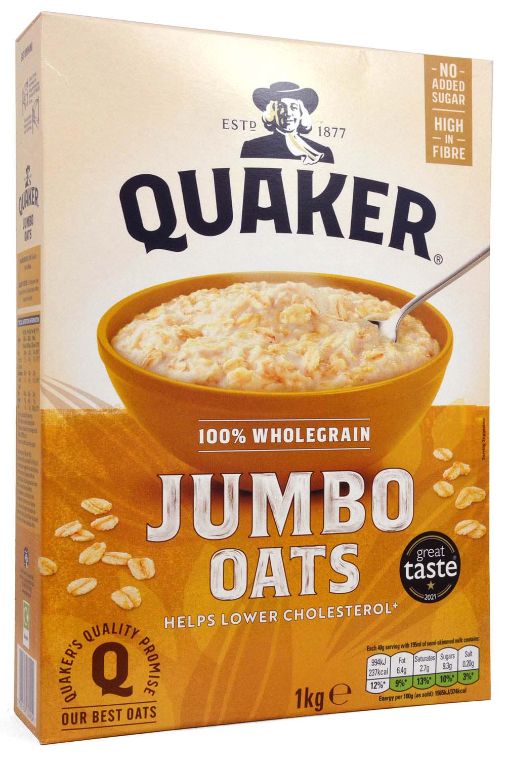Picture of Quaker Jumbo Rolled Porridge Oats 1kg