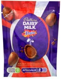Bild von Cadbury Miniature Dairy Milk Daim Eggs 77g