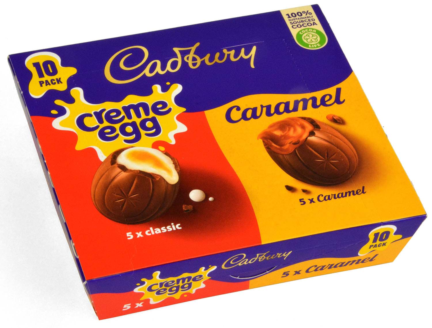 Picture of Cadbury Mixed 10-pack Creme Eggs and Caramel Eggs