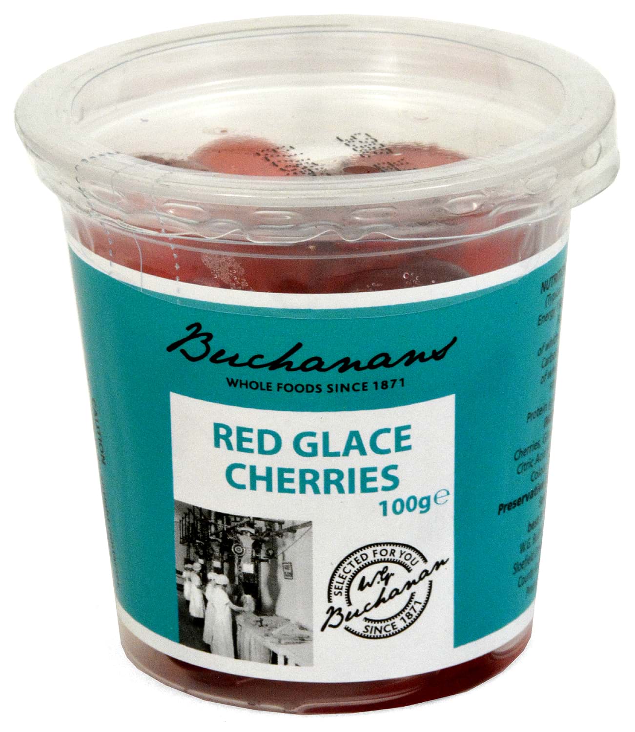 Bild von Buchanans Red Glace Cherries 100g