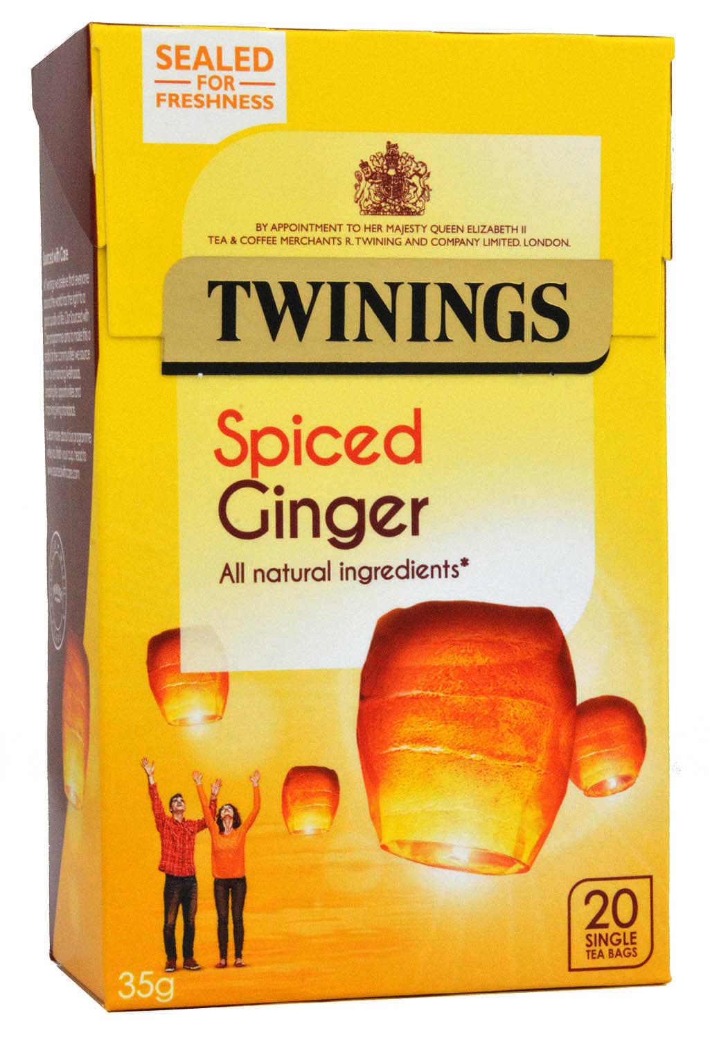 Picture of Twinings Spiced Ginger 20 Teebeutel 35g BBE 16/2/24