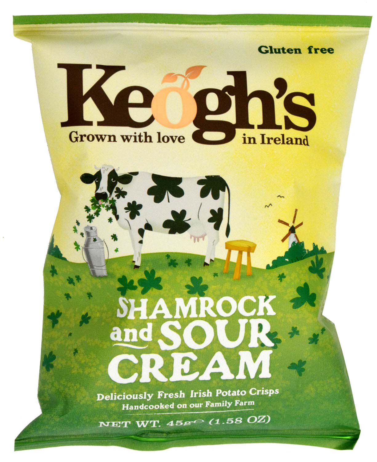 Picture of Keoghs Shamrock and Sour Cream Crisps 45g