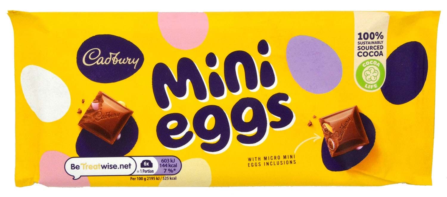 Picture of Cadbury Mini Eggs Milk Chocolate Bar 110g