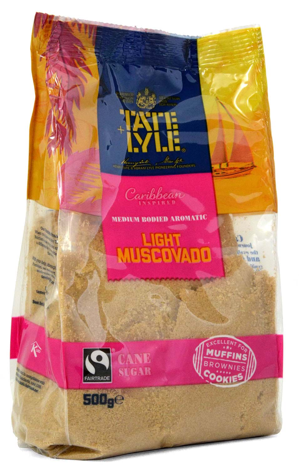 Picture of Tate+Lyle Fairtrade Light Muscovado Sugar 500g BBE 06/24