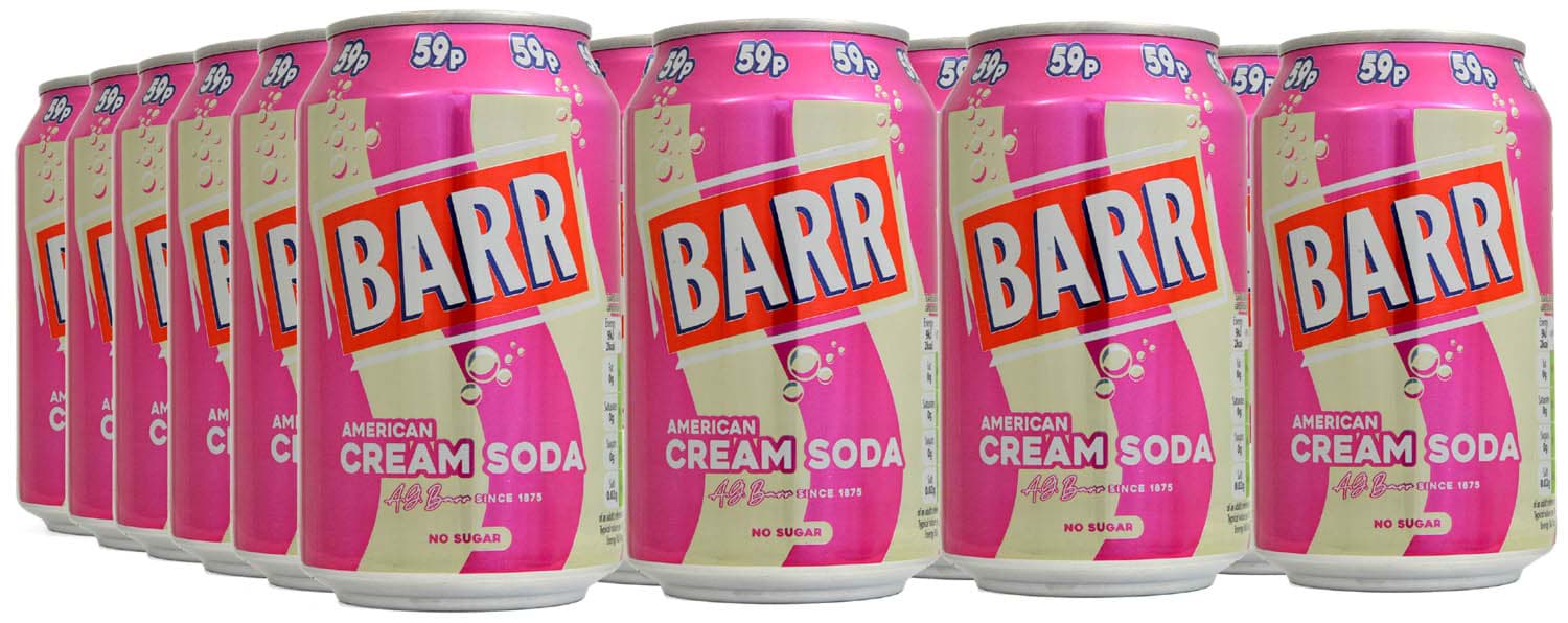 Picture of Barr American Cream Soda 24 x 330ml Tray