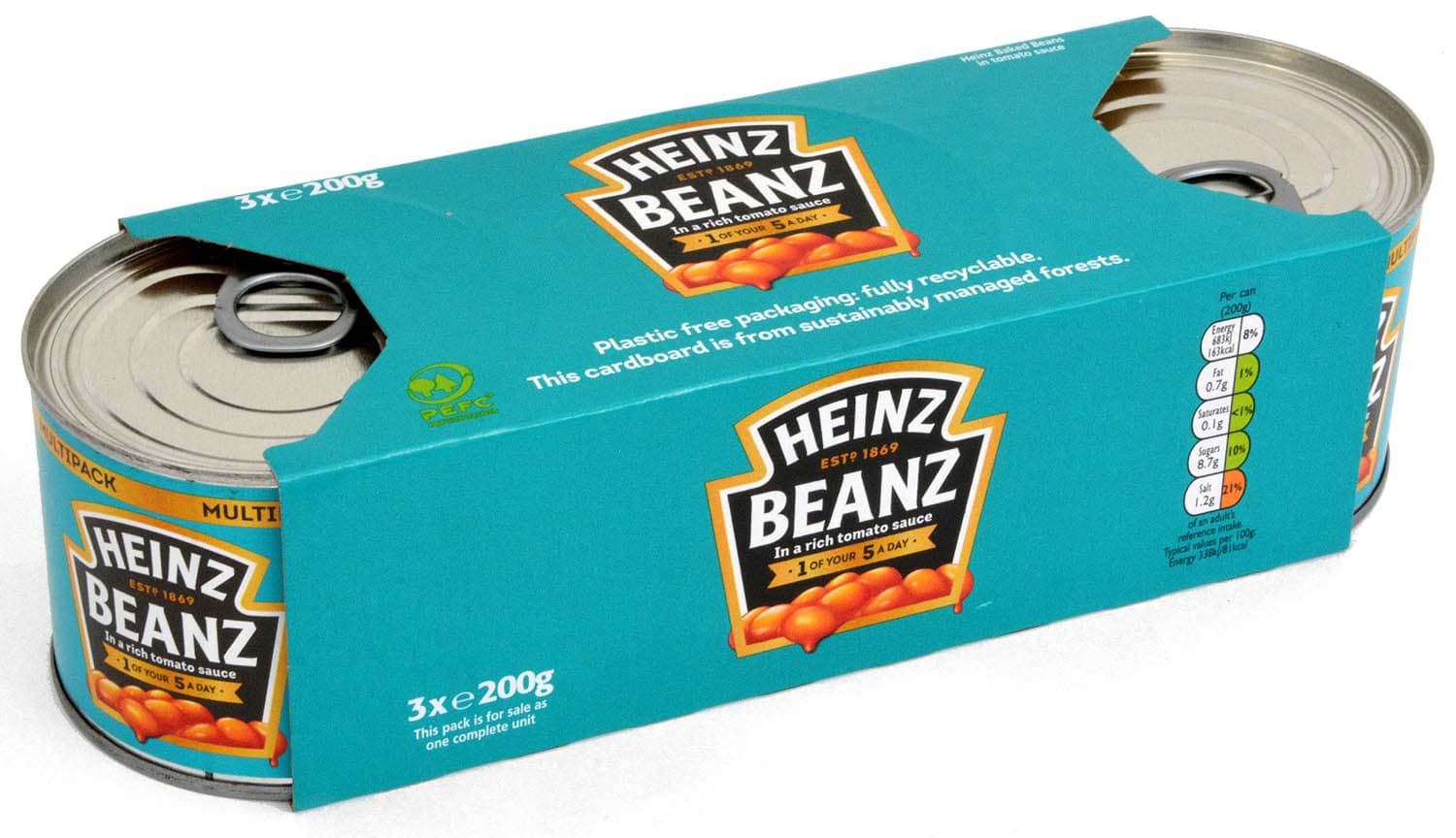 Picture of Heinz Beanz 3 x 200g Baked Beans BBE 06/24