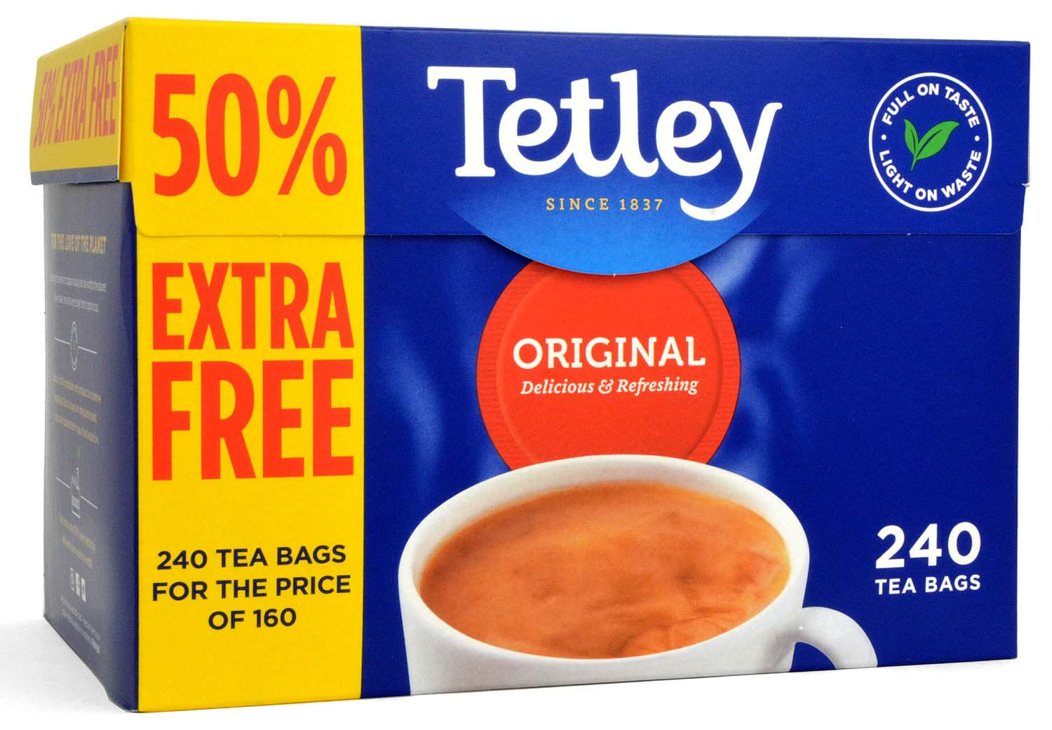 Bild von Tetley 160+80=240 Teebeutel - 750g Tea Bags