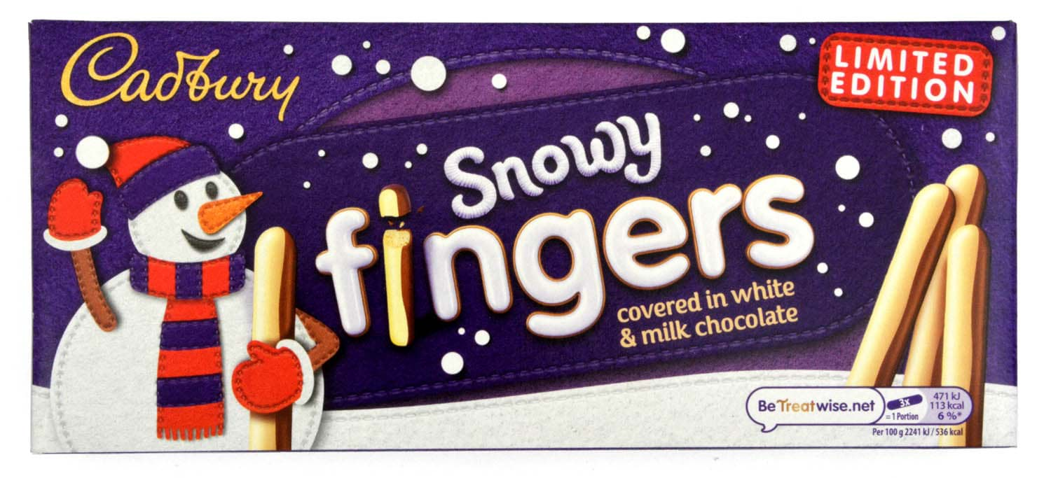 Bild von Cadbury Snowy Fingers 115g