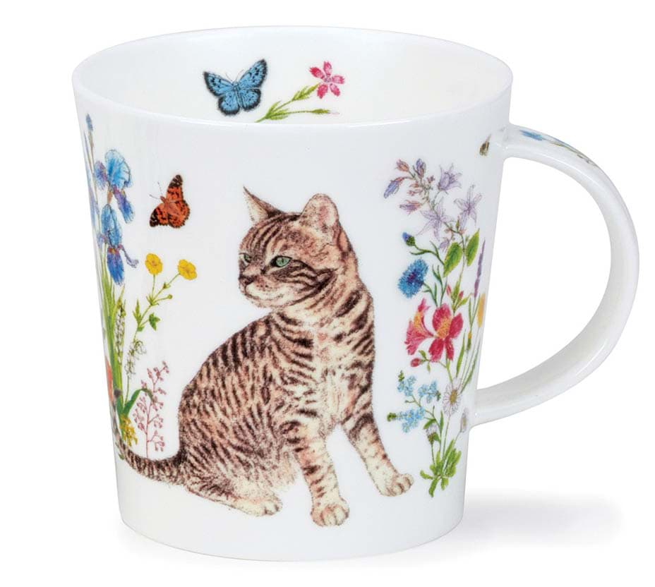 Bild von Dunoon Lomond Floral Cats Tabby by Charlotte Galloux