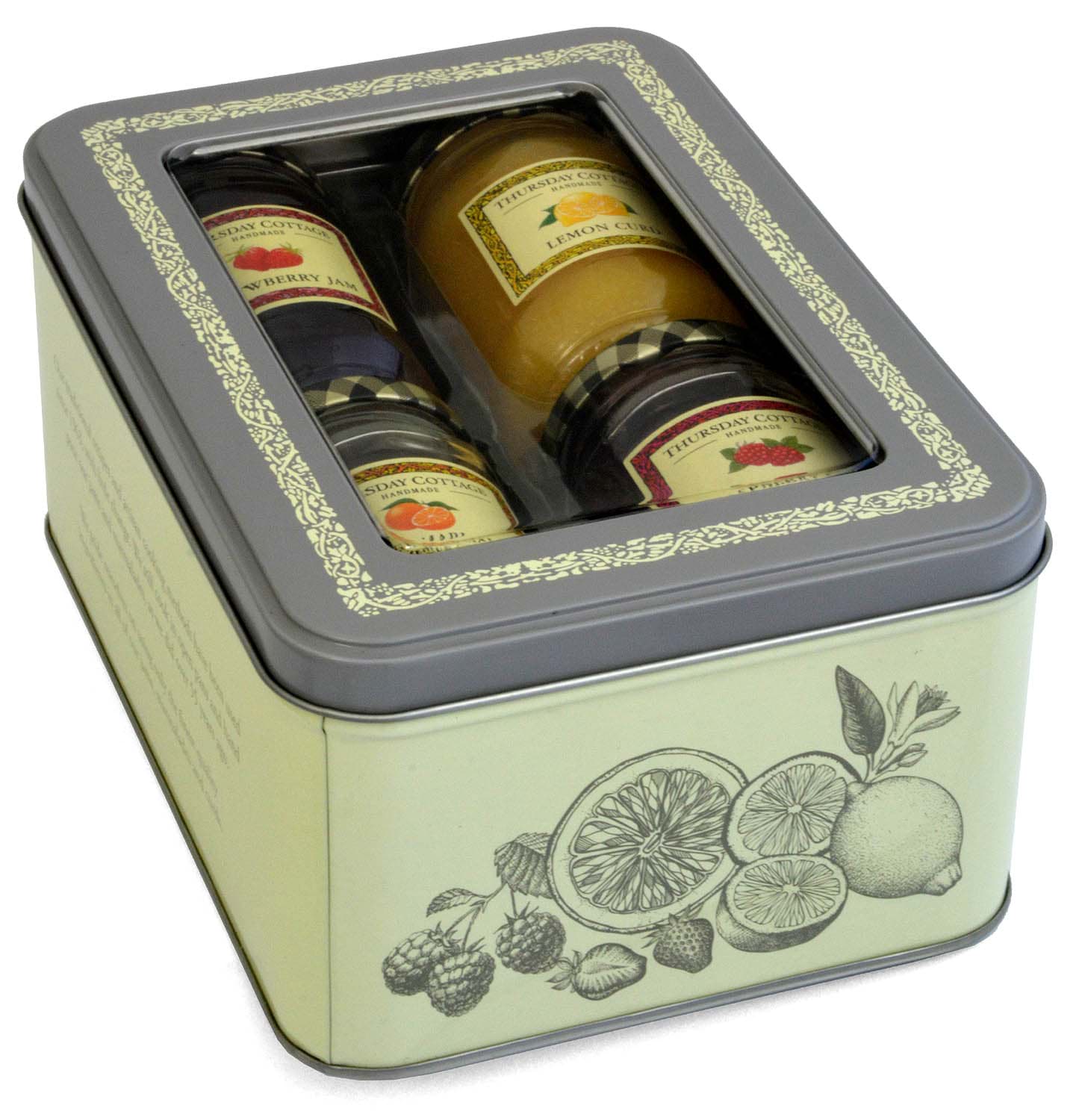 Bild von Thursday Cottage Traditional Preserves Gift Tin 4 x 110-112g