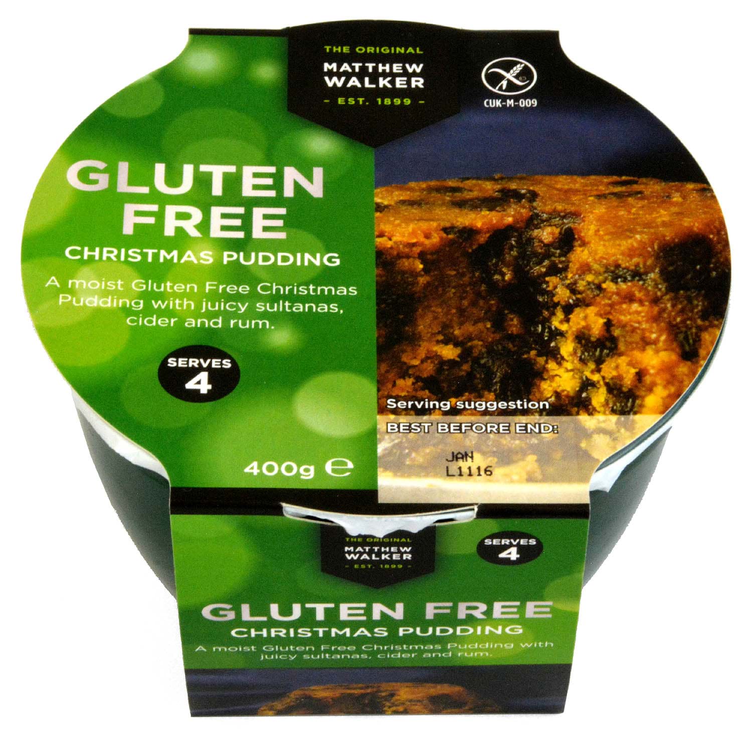 Bild von Matthew Walker Gluten Free Christmas Pudding 400g