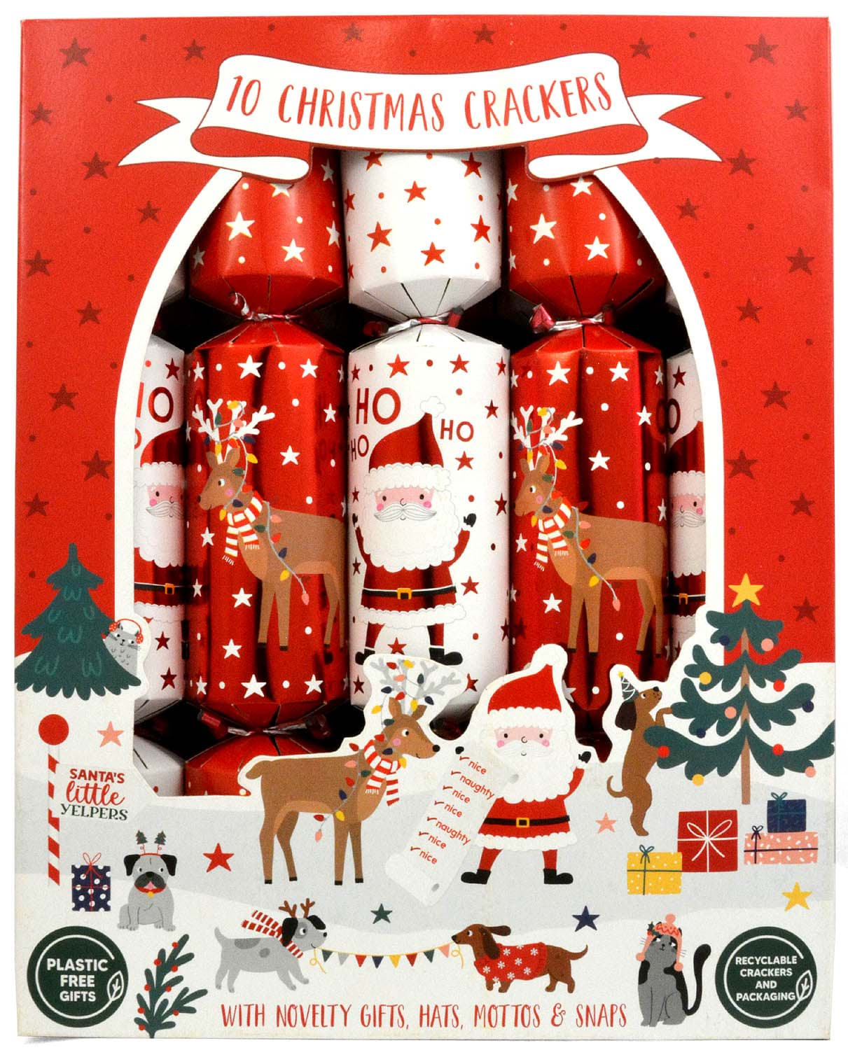 Bild von 10 Family Christmas Crackers Santa´s Little Yelpers